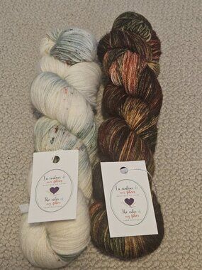 Bundle of 2 Hand Dyed Sock Yarns